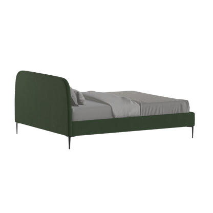 Anna Upholstered Bed with Vertical Headboard Detailing