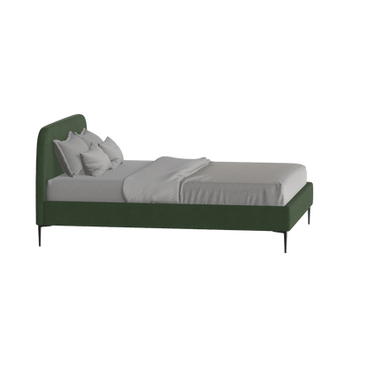 Anna Upholstered Bed with Vertical Headboard Detailing
