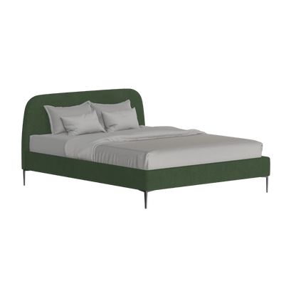 Anna Upholstered Bed with Vertical Headboard Detailing
