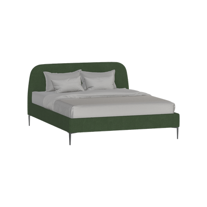 Anna Upholstered Bed with Vertical Headboard Detailing