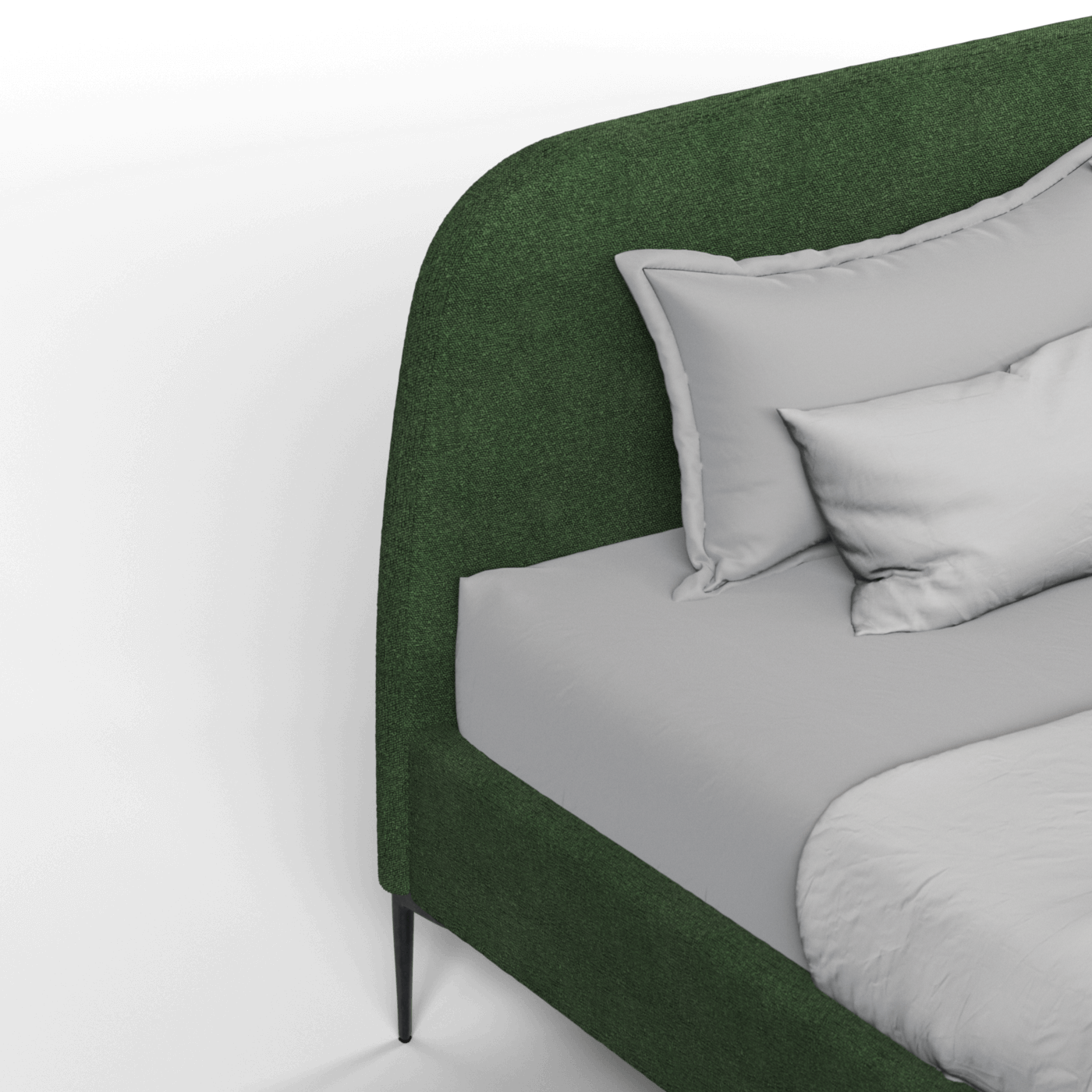 Anna Upholstered Bed with Vertical Headboard Detailing