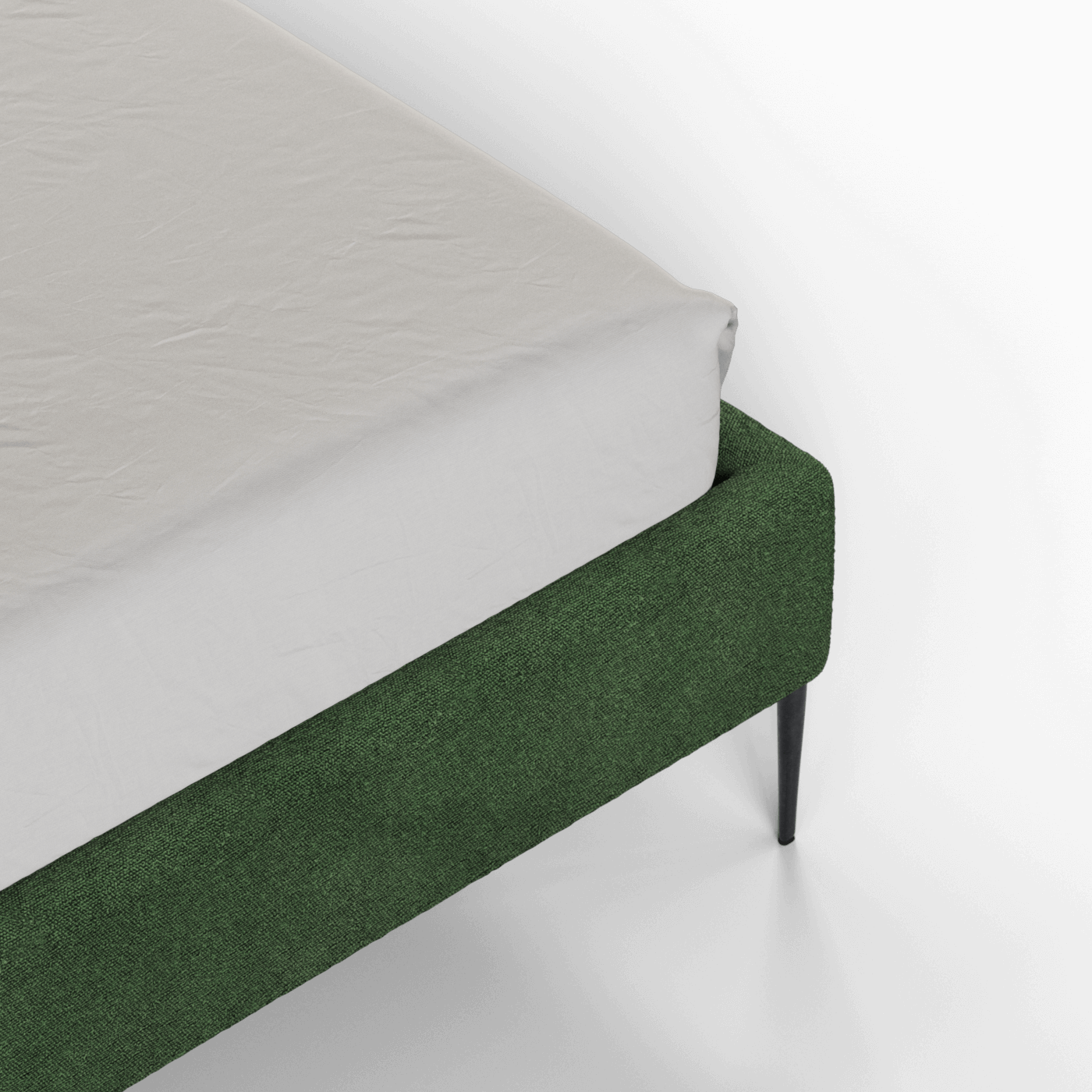Anna Upholstered Bed with Vertical Headboard Detailing