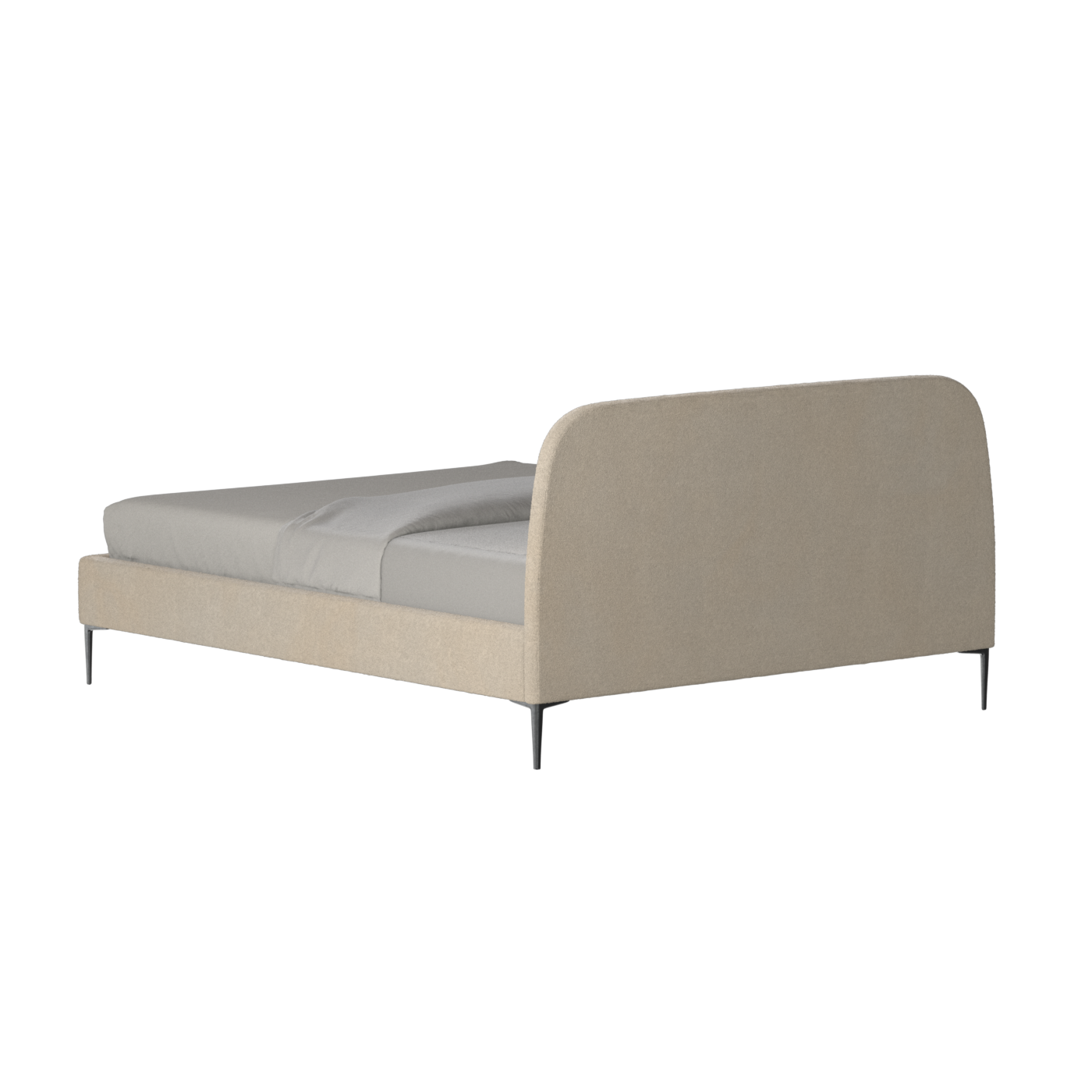 Anna Upholstered Bed with Vertical Headboard Detailing
