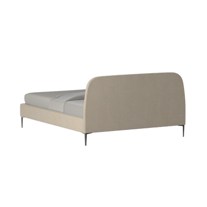 Anna Upholstered Bed with Vertical Headboard Detailing