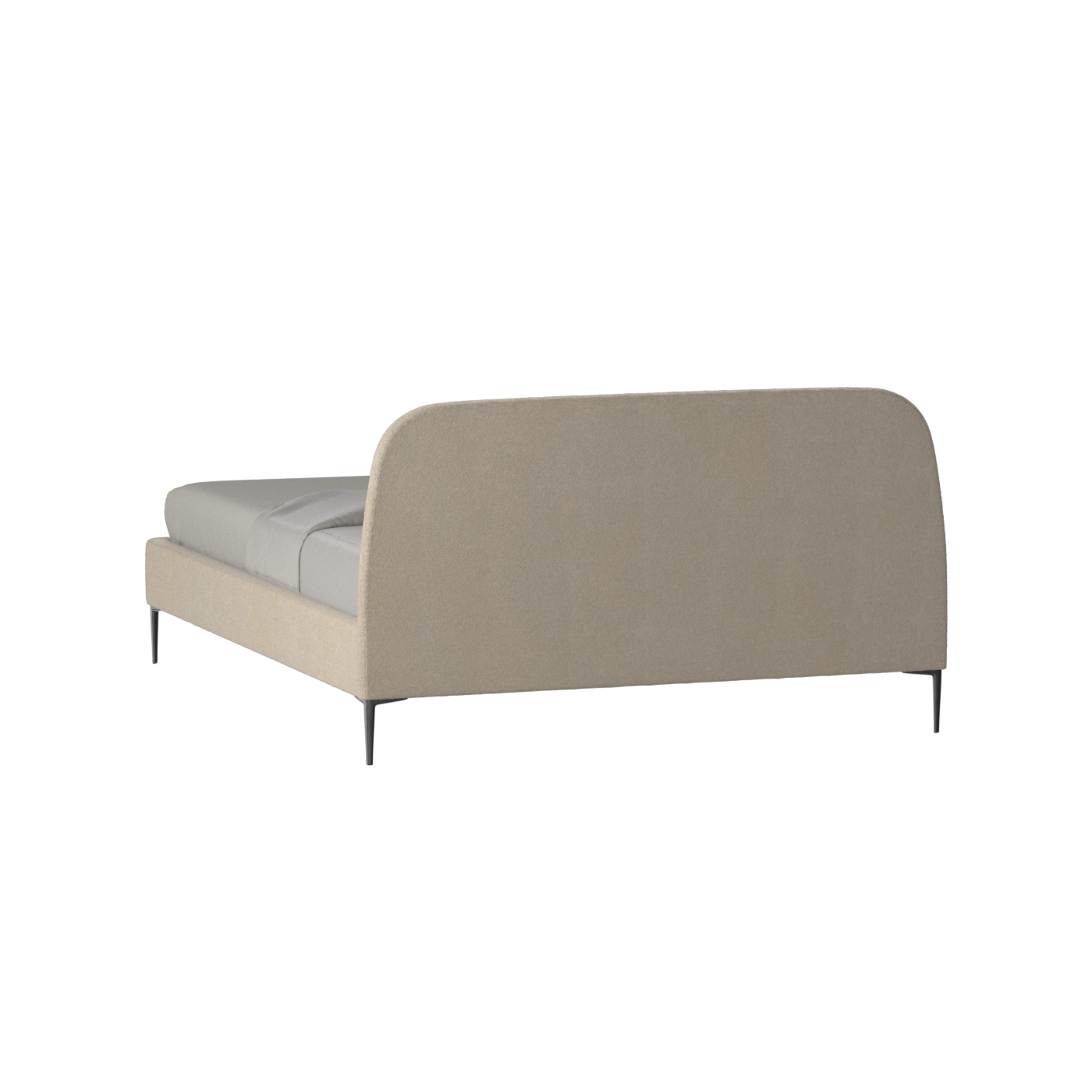 Anna Upholstered Bed with Vertical Headboard Detailing