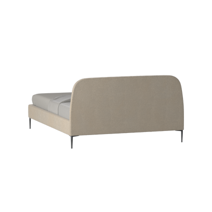 Anna Upholstered Bed with Vertical Headboard Detailing