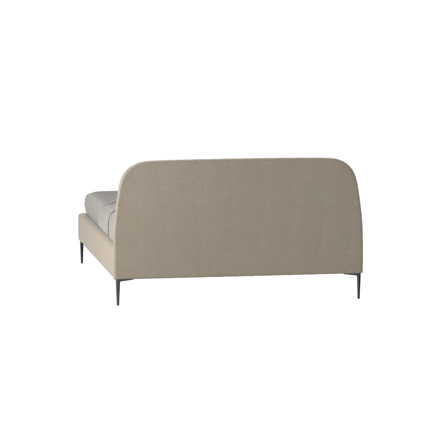 Anna Upholstered Bed with Vertical Headboard Detailing