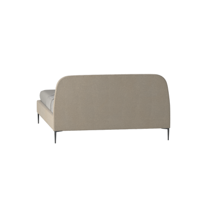 Anna Upholstered Bed with Vertical Headboard Detailing