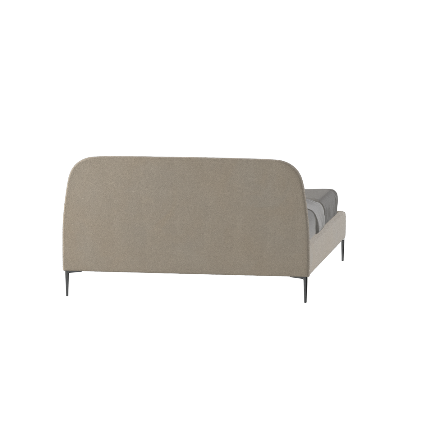 Anna Upholstered Bed with Vertical Headboard Detailing