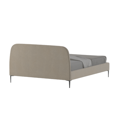 Anna Upholstered Bed with Vertical Headboard Detailing