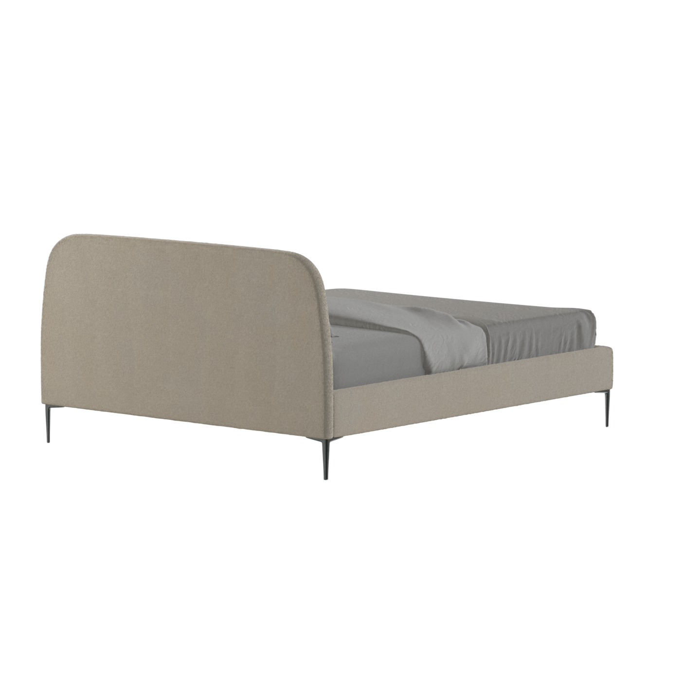 Anna Upholstered Bed with Vertical Headboard Detailing