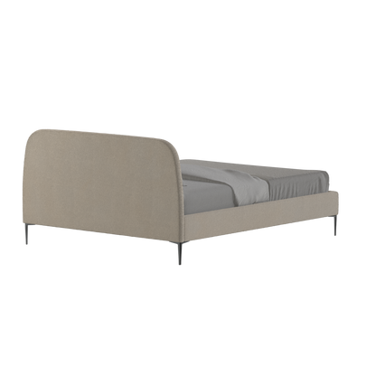 Anna Upholstered Bed with Vertical Headboard Detailing