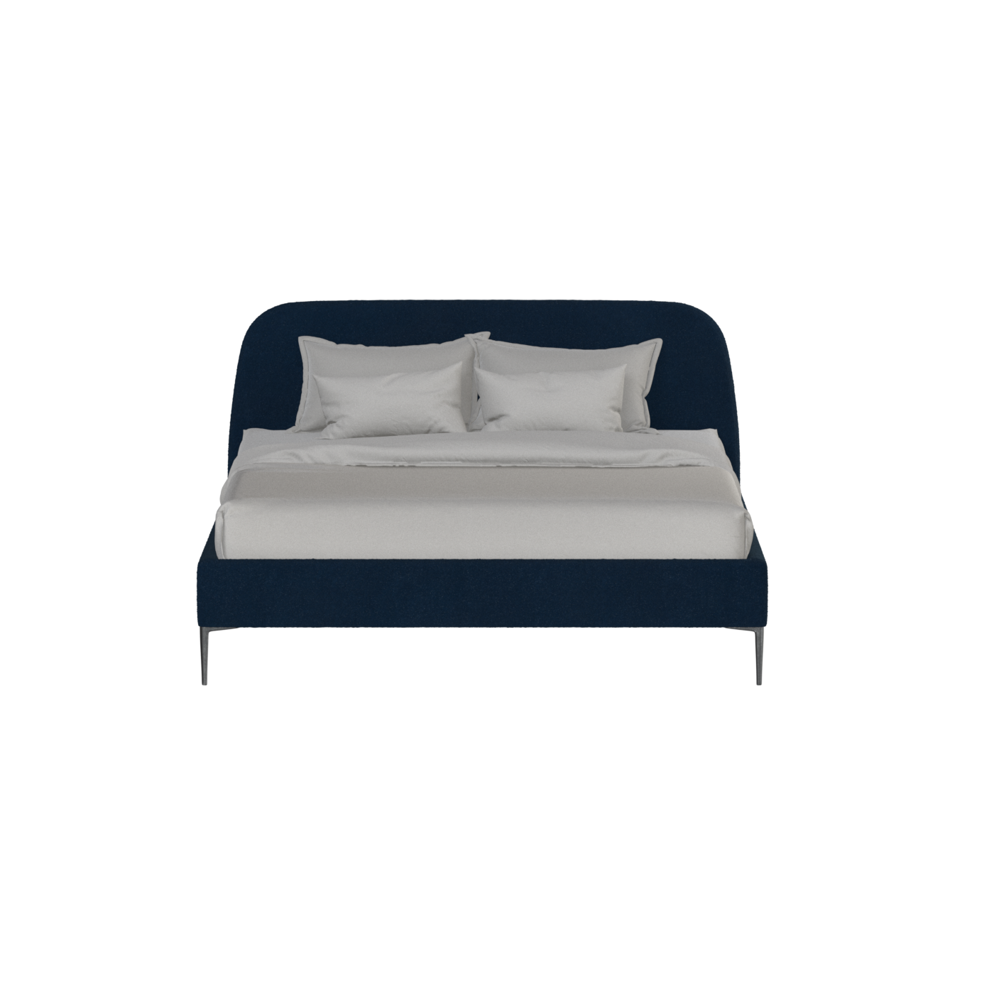 Anna Upholstered Bed with Vertical Headboard Detailing