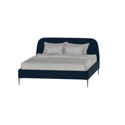 Anna Upholstered Bed with Vertical Headboard Detailing