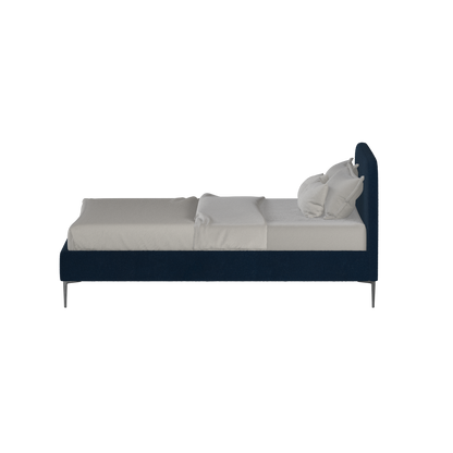 Anna Upholstered Bed with Vertical Headboard Detailing