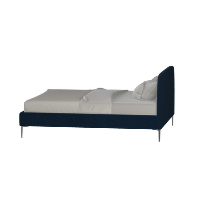 Anna Upholstered Bed with Vertical Headboard Detailing