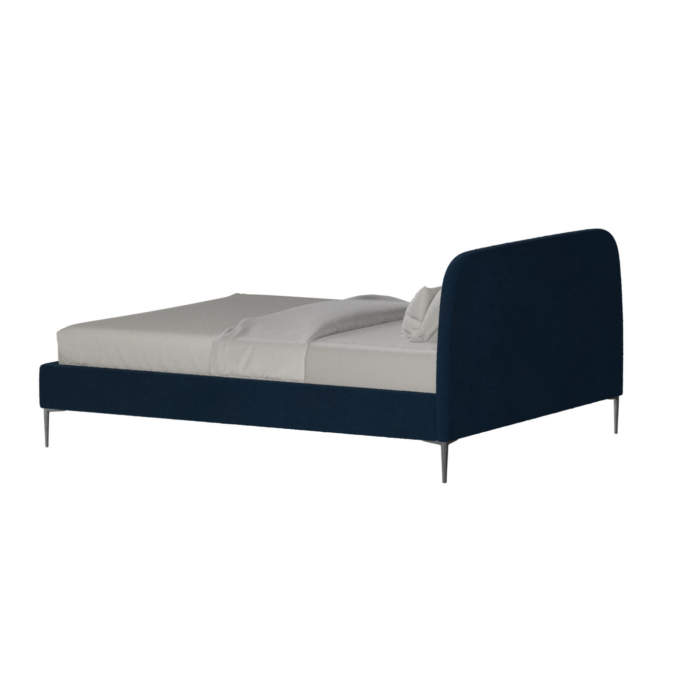 Anna Upholstered Bed with Vertical Headboard Detailing