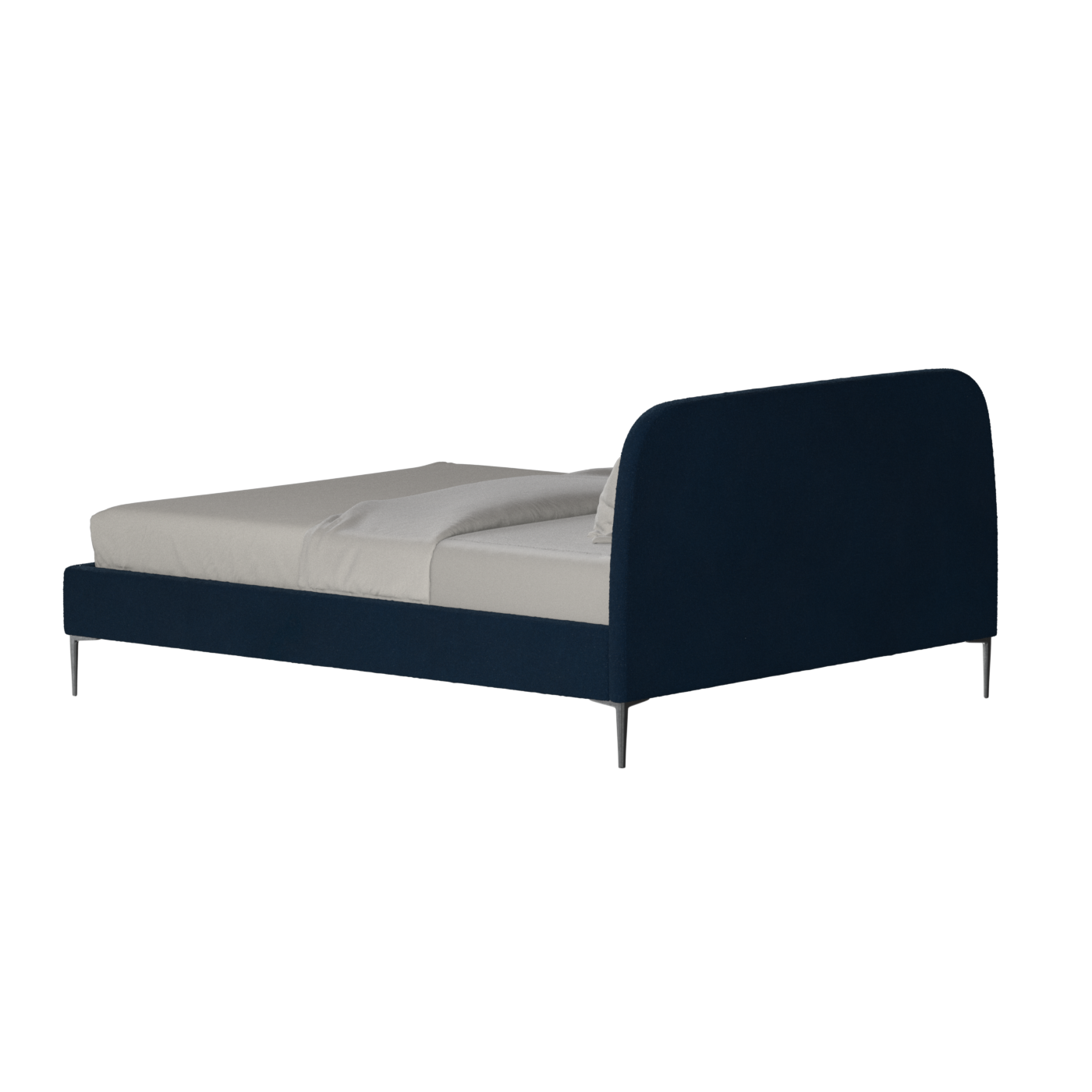 Anna Upholstered Bed with Vertical Headboard Detailing