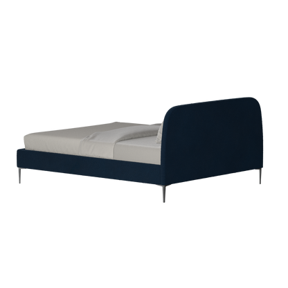 Anna Upholstered Bed with Vertical Headboard Detailing