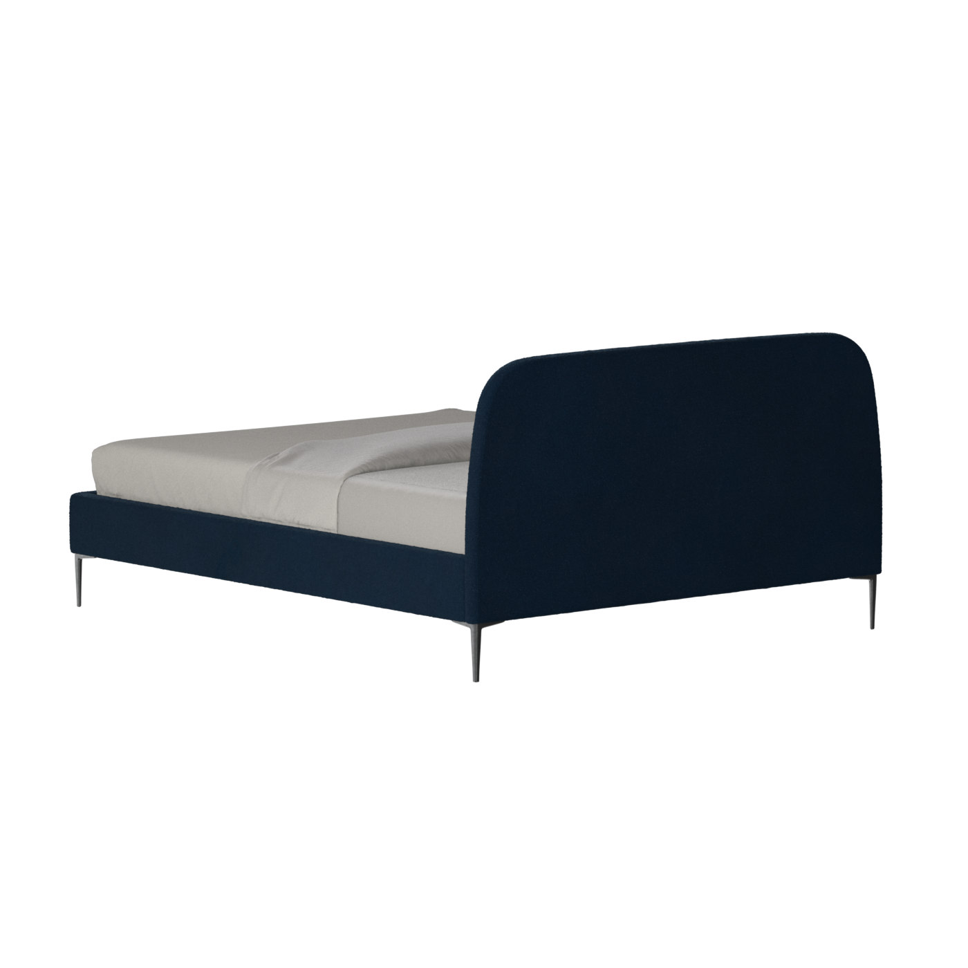 Anna Upholstered Bed with Vertical Headboard Detailing