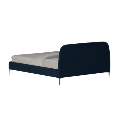 Anna Upholstered Bed with Vertical Headboard Detailing