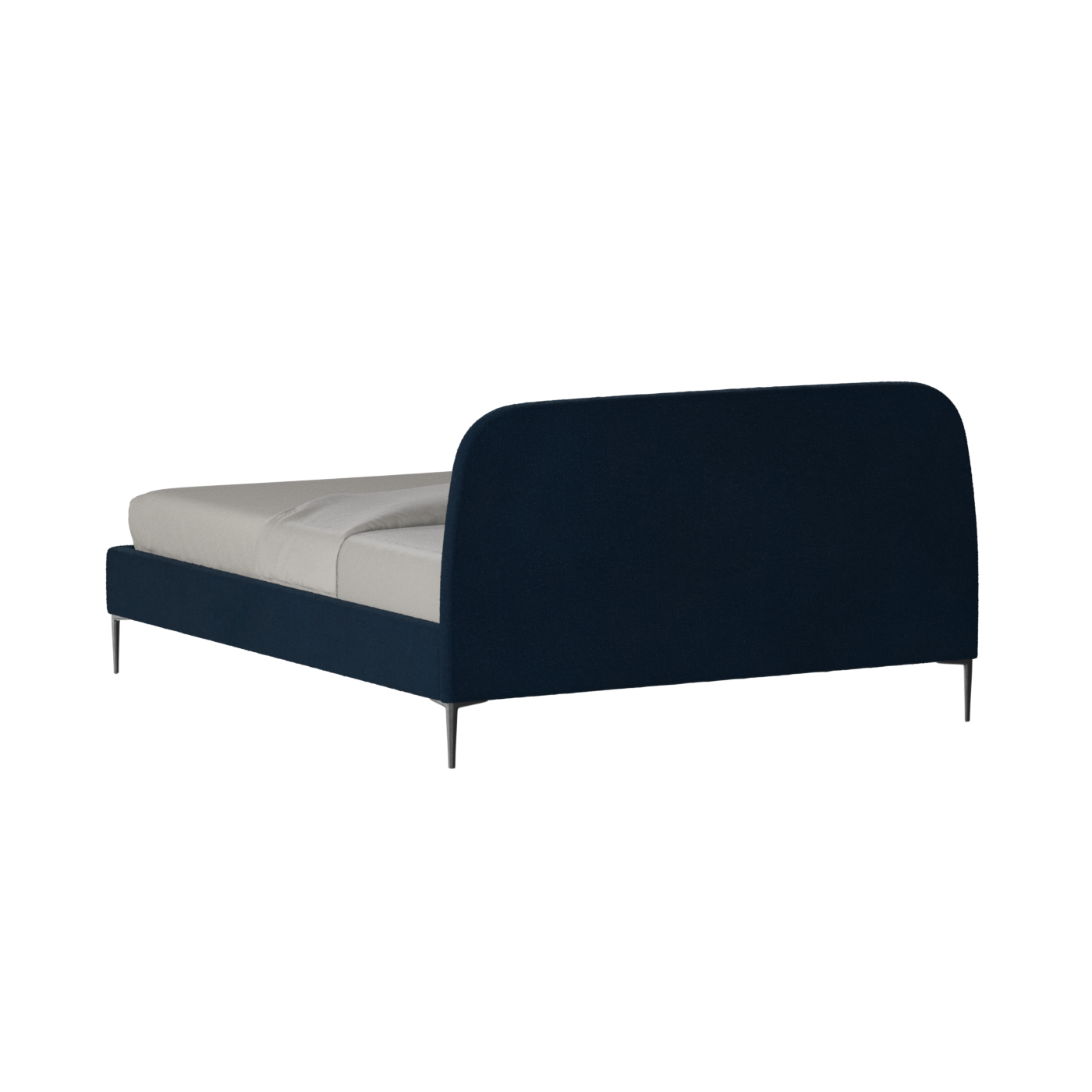 Anna Upholstered Bed with Vertical Headboard Detailing