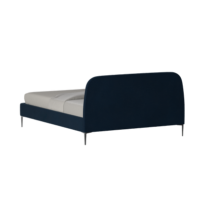 Anna Upholstered Bed with Vertical Headboard Detailing