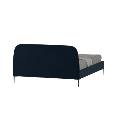 Anna Upholstered Bed with Vertical Headboard Detailing