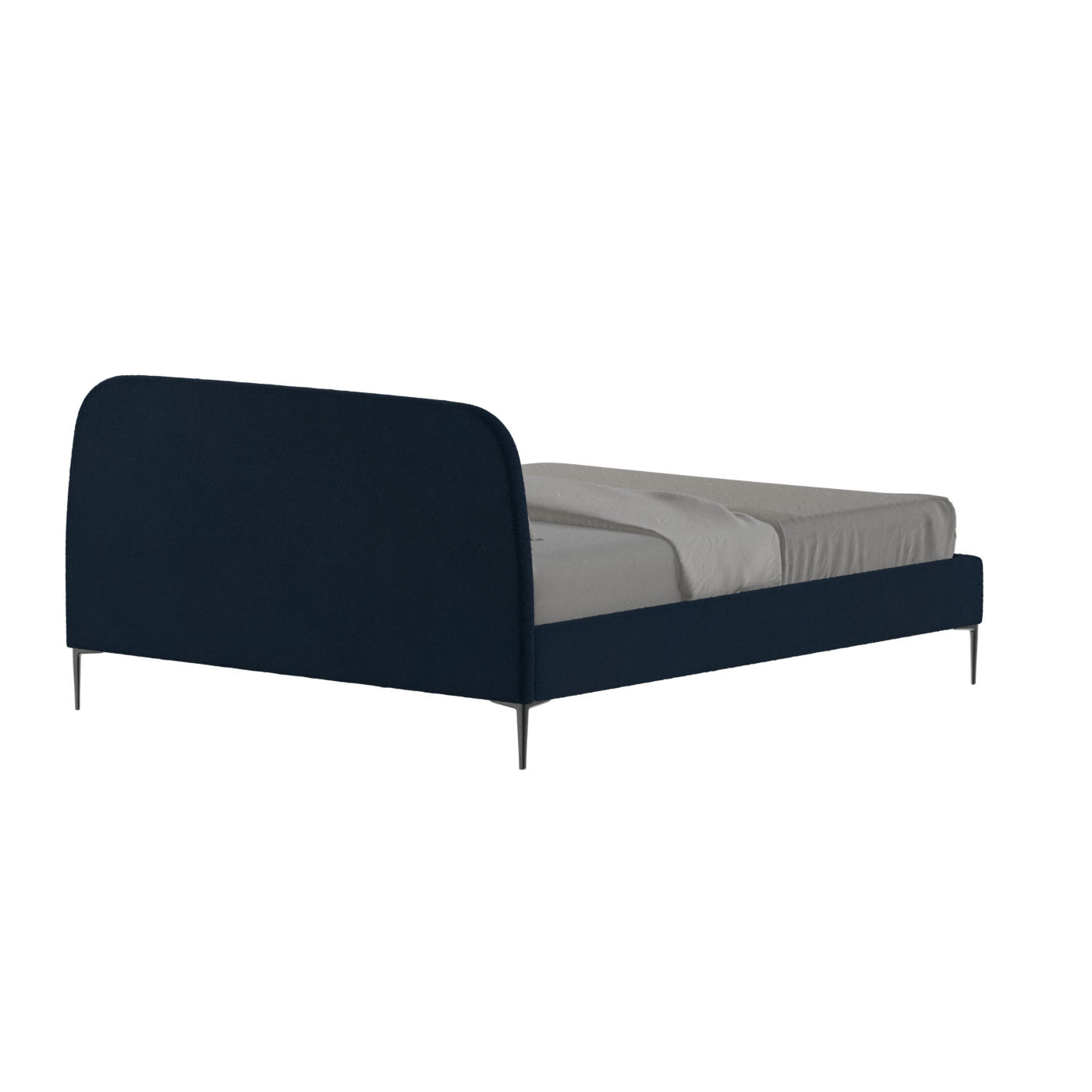 Anna Upholstered Bed with Vertical Headboard Detailing