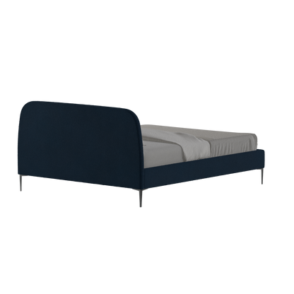 Anna Upholstered Bed with Vertical Headboard Detailing