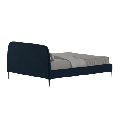 Anna Upholstered Bed with Vertical Headboard Detailing