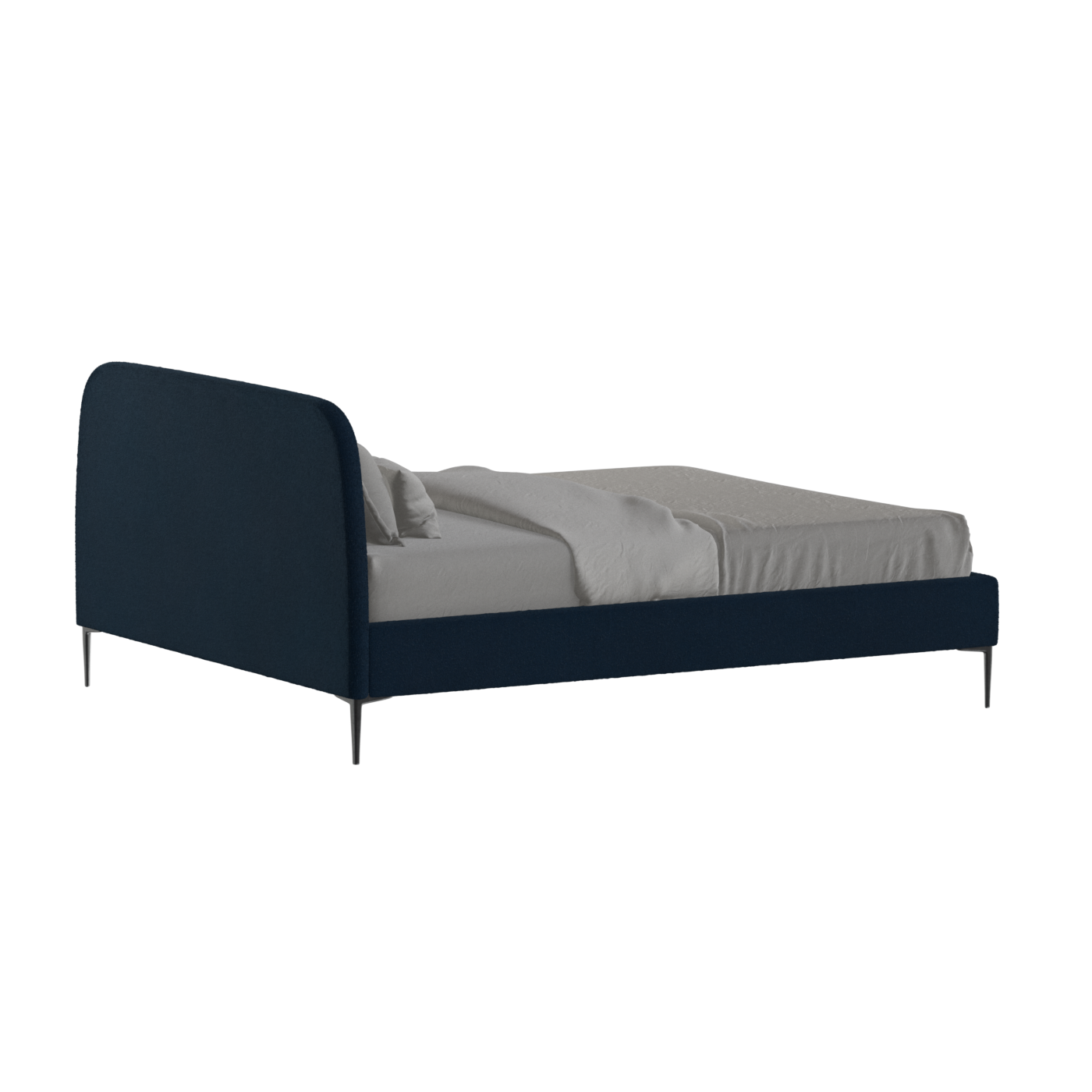 Anna Upholstered Bed with Vertical Headboard Detailing