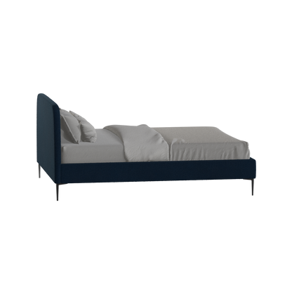 Anna Upholstered Bed with Vertical Headboard Detailing