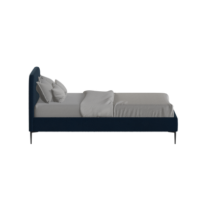 Anna Upholstered Bed with Vertical Headboard Detailing