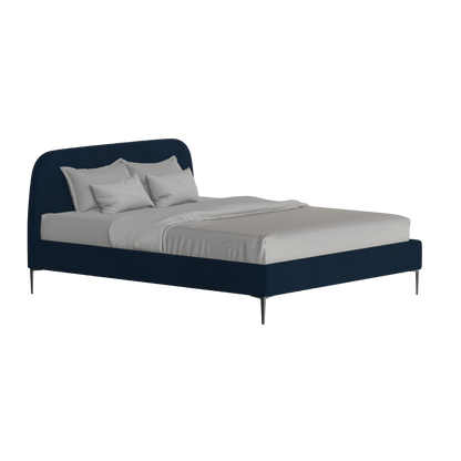 Anna Upholstered Bed with Vertical Headboard Detailing