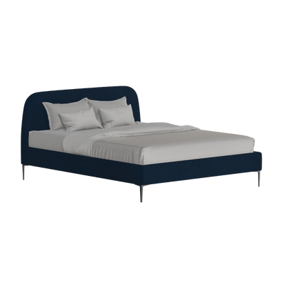 Anna Upholstered Bed with Vertical Headboard Detailing