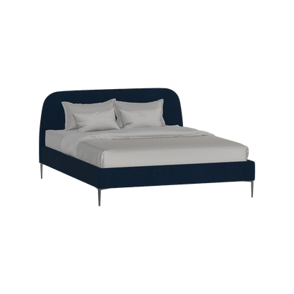 Anna Upholstered Bed with Vertical Headboard Detailing