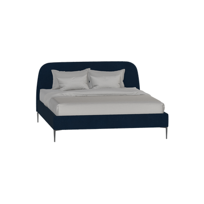 Anna Upholstered Bed with Vertical Headboard Detailing