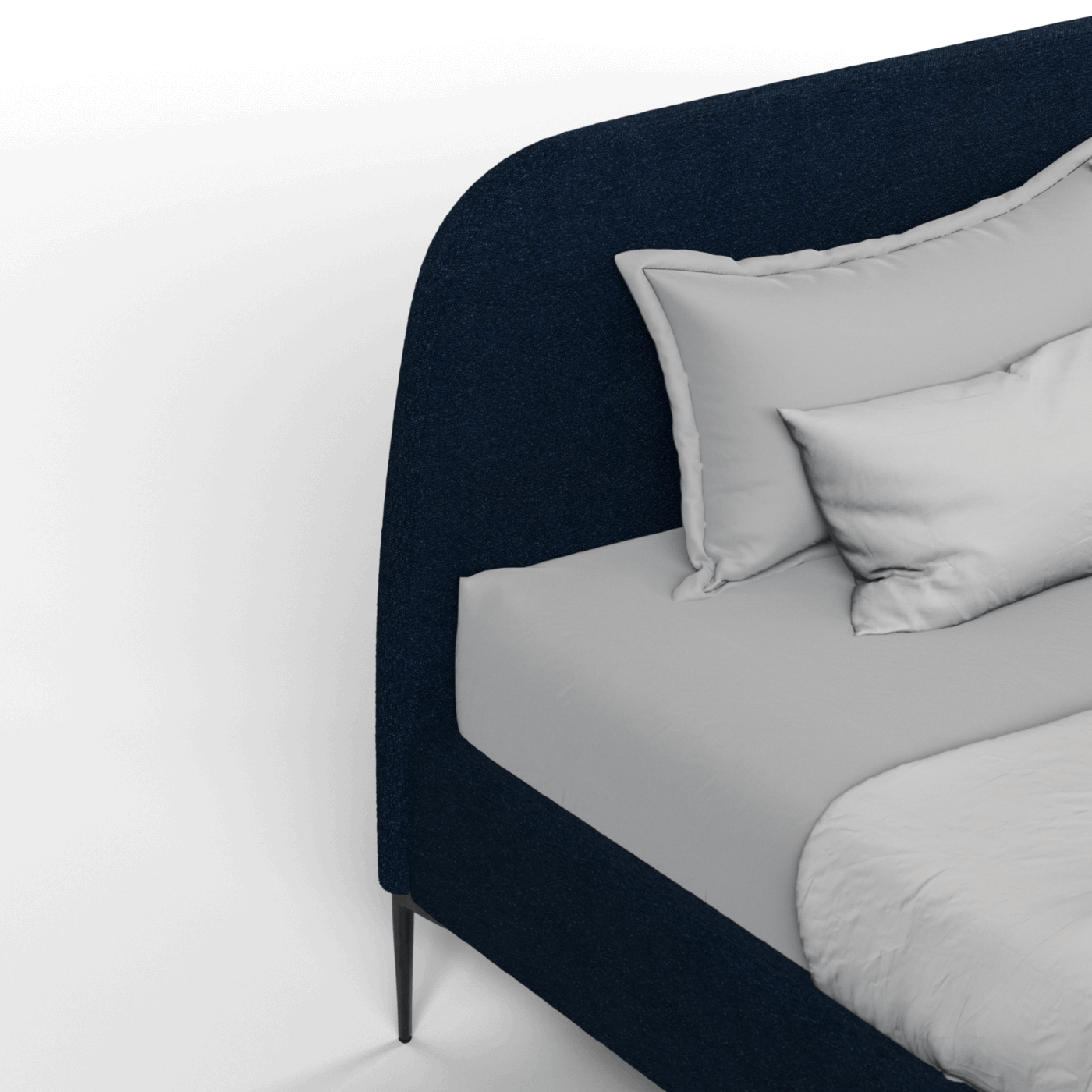 Anna Upholstered Bed with Vertical Headboard Detailing