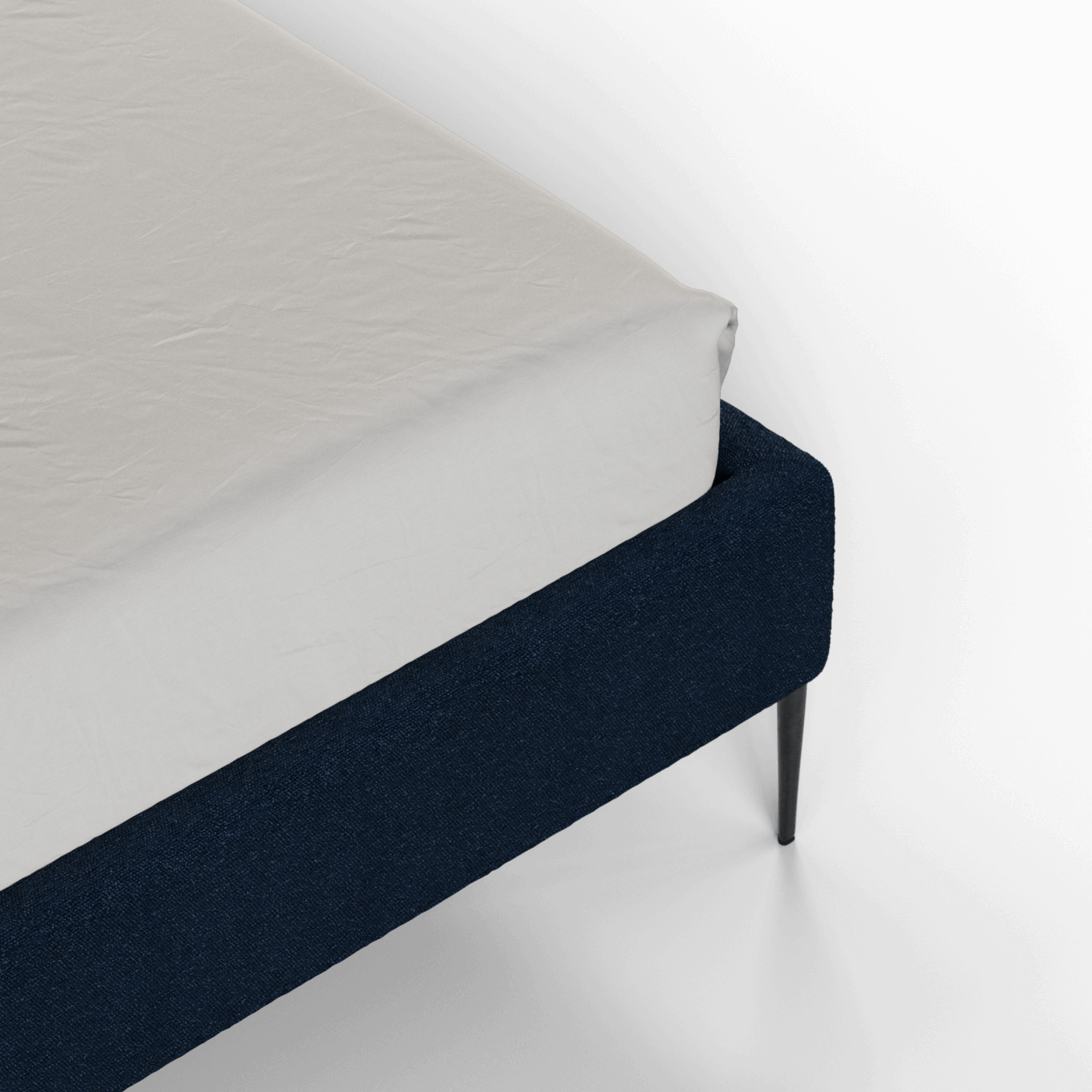 Anna Upholstered Bed with Vertical Headboard Detailing