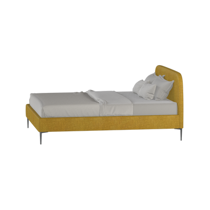 Anna Upholstered Bed with Vertical Headboard Detailing