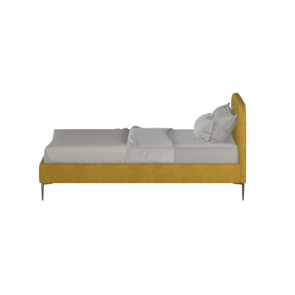 Anna Upholstered Bed with Vertical Headboard Detailing