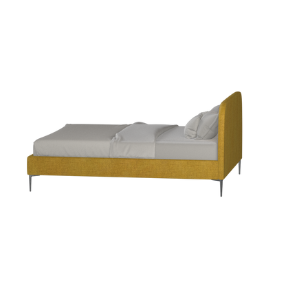 Anna Upholstered Bed with Vertical Headboard Detailing