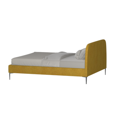 Anna Upholstered Bed with Vertical Headboard Detailing