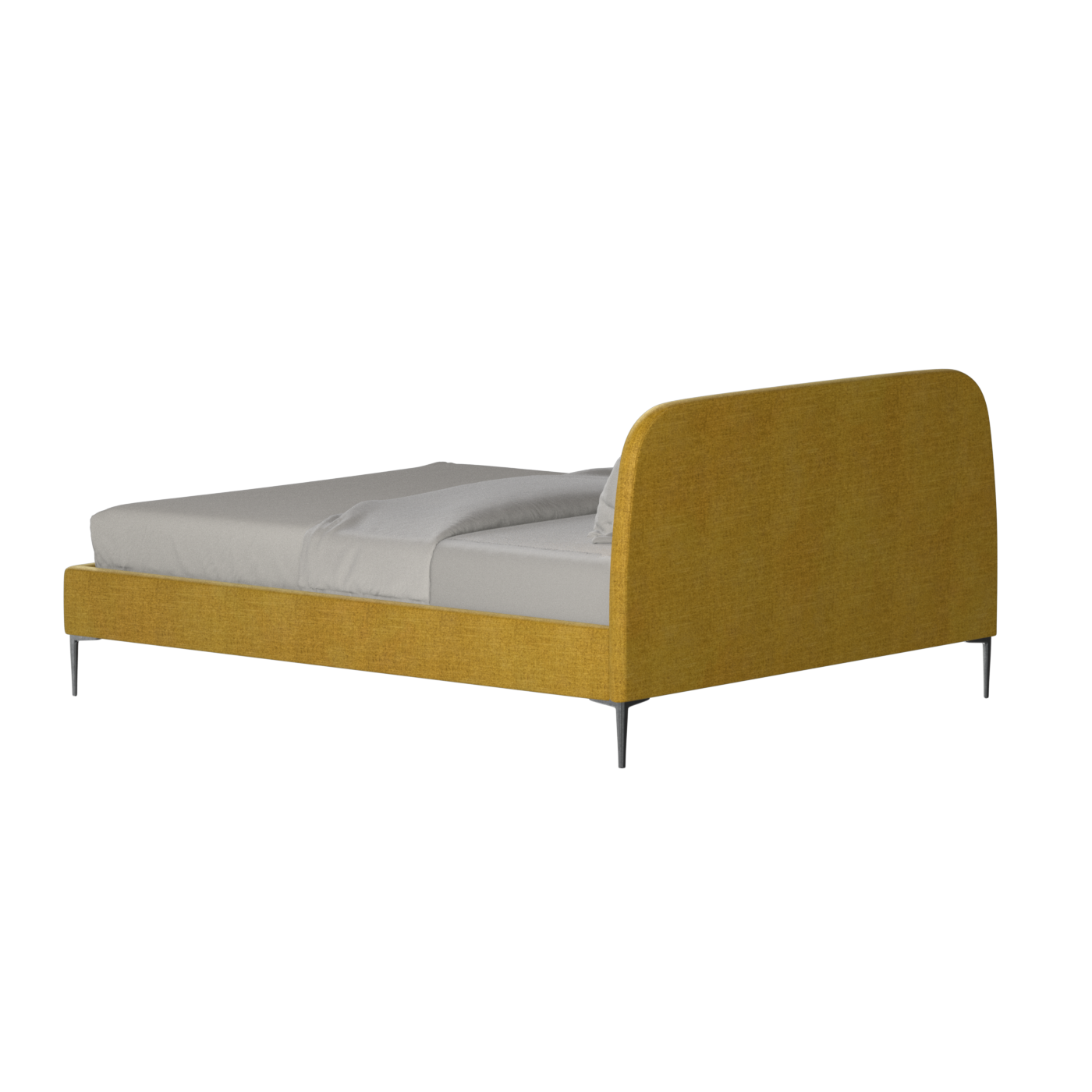 Anna Upholstered Bed with Vertical Headboard Detailing
