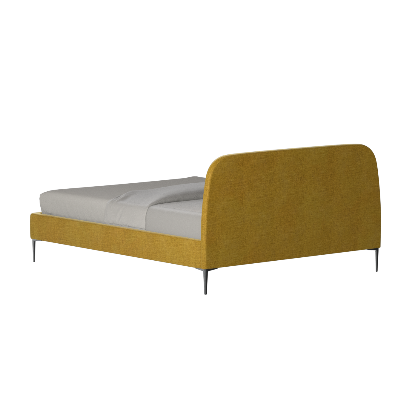 Anna Upholstered Bed with Vertical Headboard Detailing