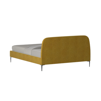 Anna Upholstered Bed with Vertical Headboard Detailing