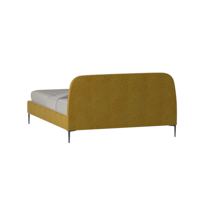 Anna Upholstered Bed with Vertical Headboard Detailing
