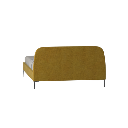 Anna Upholstered Bed with Vertical Headboard Detailing