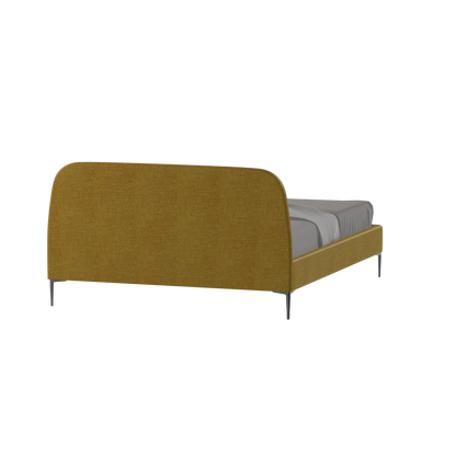 Anna Upholstered Bed with Vertical Headboard Detailing